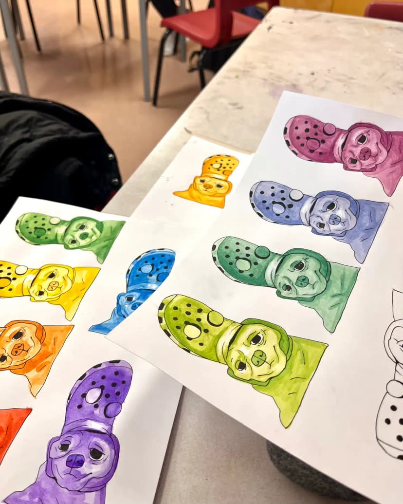 doggos, art 10 colour wheel project