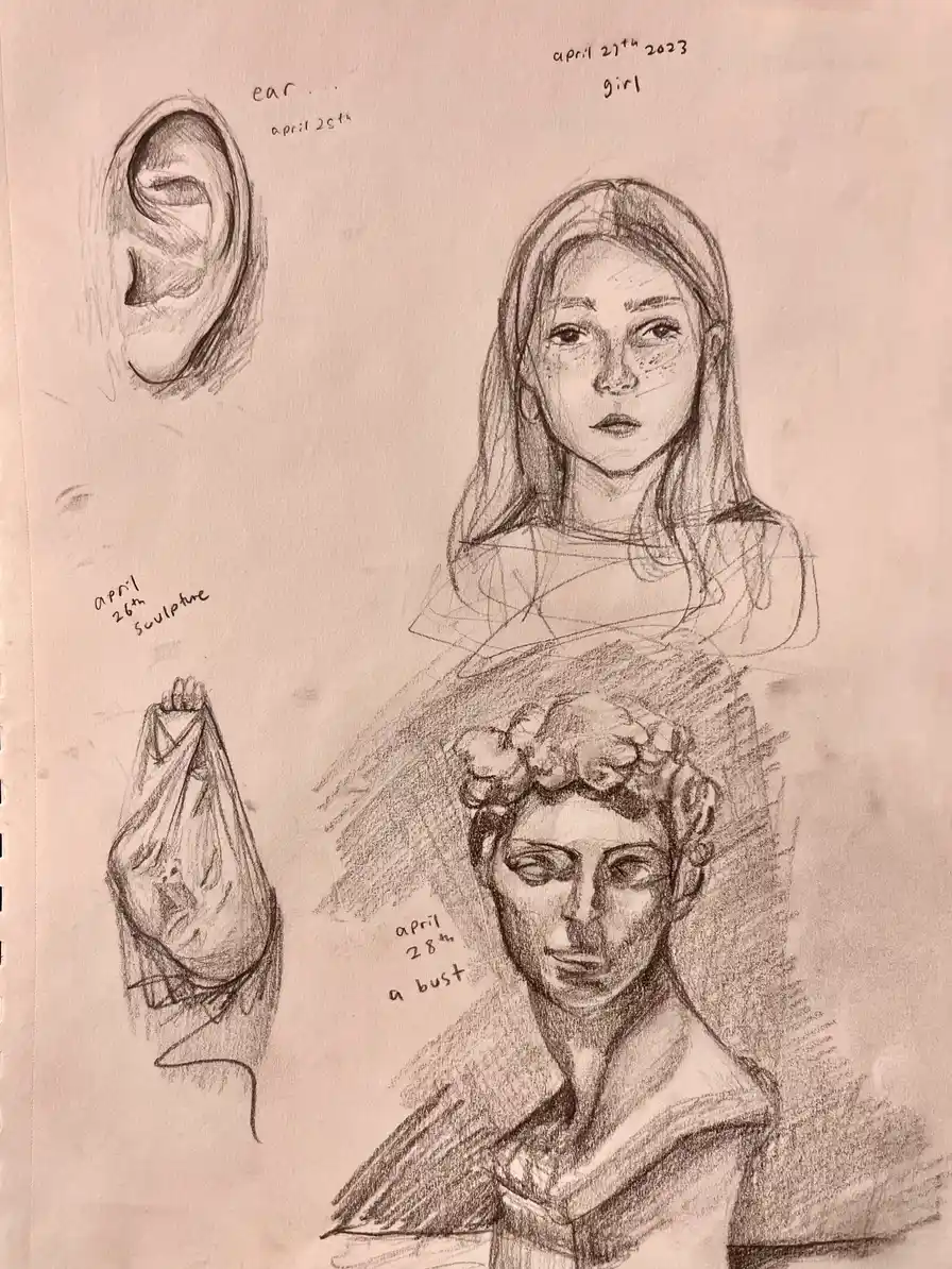 daily sketches, people